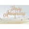 Gold Glitter Happy Anniversary Cake Topper by Celebrate It™